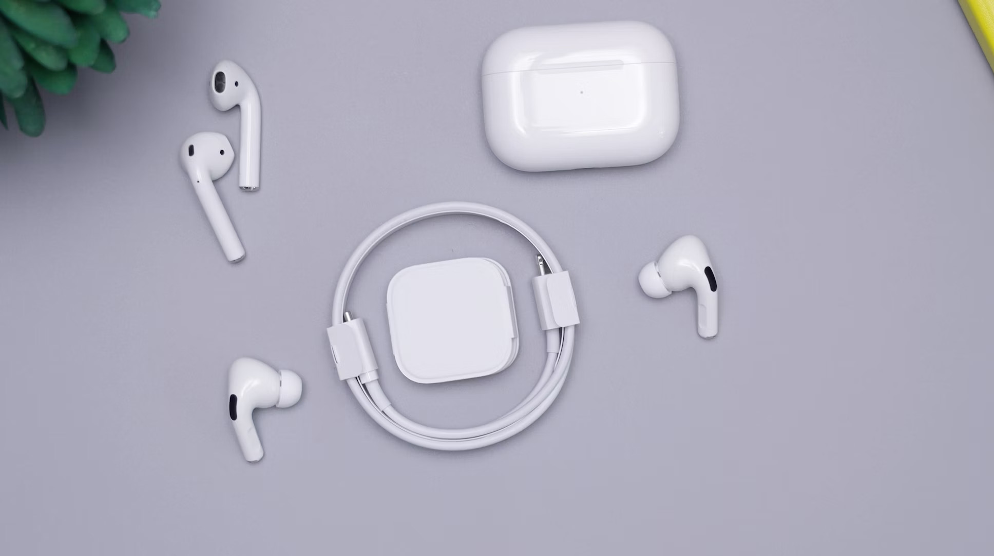 Some earbuds and headphones