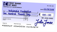 ESL Vocab - a check/cheque